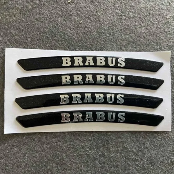 Brabus fälg stickers svart 4st