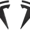 Carbon Tesla emblem front lucka