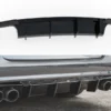 Diffuser Audi A6 C7.5 4G Facelift Maxton Blanksvart