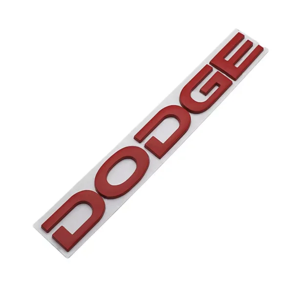 Dodge emblem Röd till bakluckan
