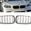 Dubbelribb grill Krom BMW 5-Serie F10 F11 M5 look
