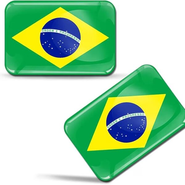 Emblem Brasilien Flaggan 5x