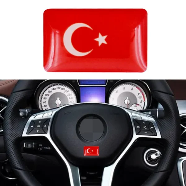 Emblem Turkiska Flaggan 5x