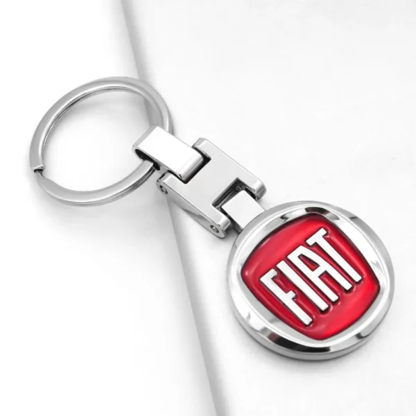 Fiat nyckelring i metall