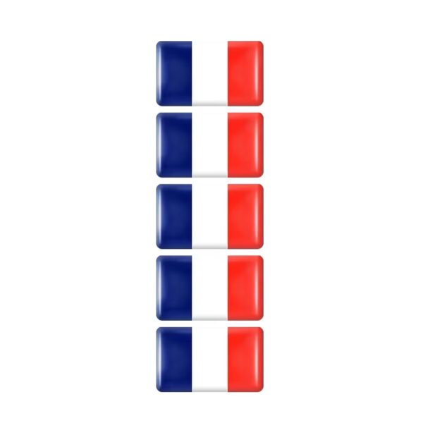 Franska Flaggan Stickers 5-Pack