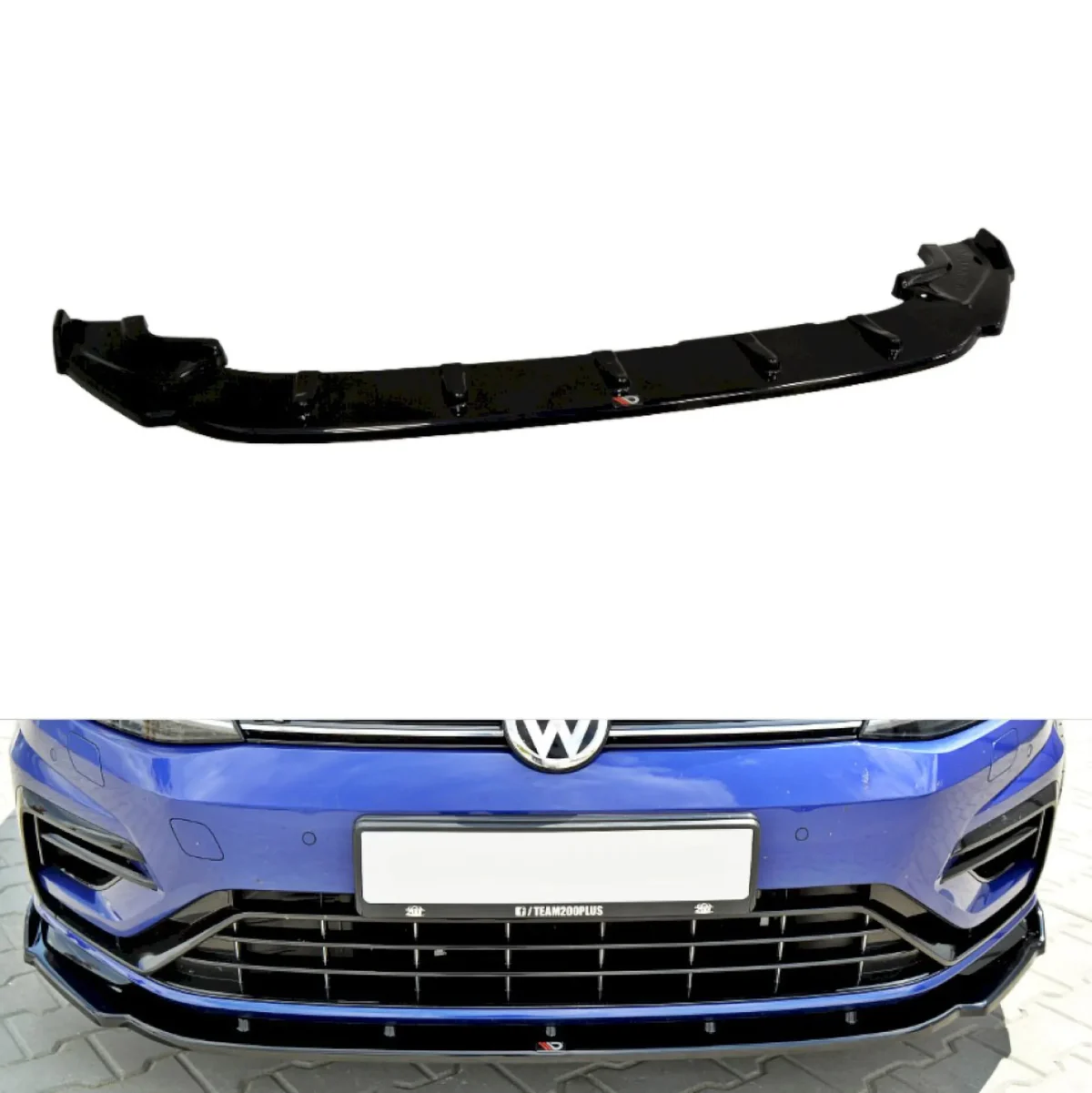 Golf R MK7.5 Spoiler Facelift Frontläpp R-Line