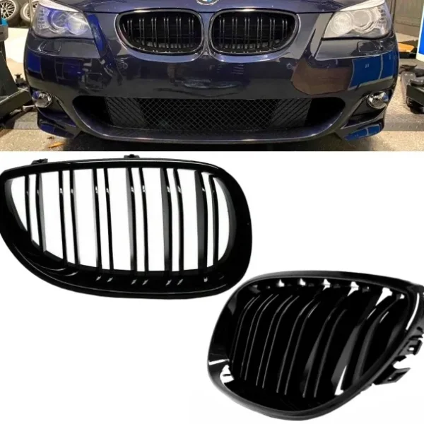 Grill BMW E60 E61 Njurar (Dubbel ribb)