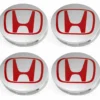 Honda Centrumkåpor navkapslar röd "H" 68mm - Bild 3