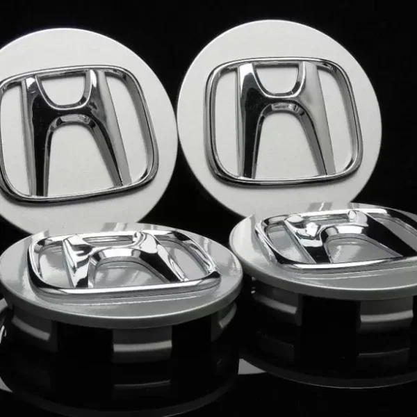 Honda centrumkåpor navkapslar silver "H" 68mm