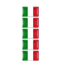 Italienska Flaggan Italien Stickers 5-Pack