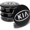 KIA Centrumkåpor svart 58mm 4-pack  - Bild 2