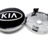 KIA centrumkåpor Svart 60mm 4-pack