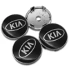 KIA centrumkåpor Svart 60mm 4-pack - Bild 2
