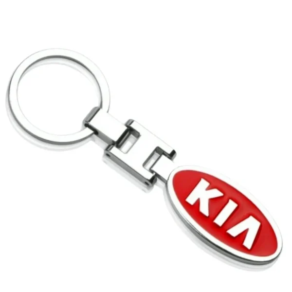 Kia nyckelring röd i metall