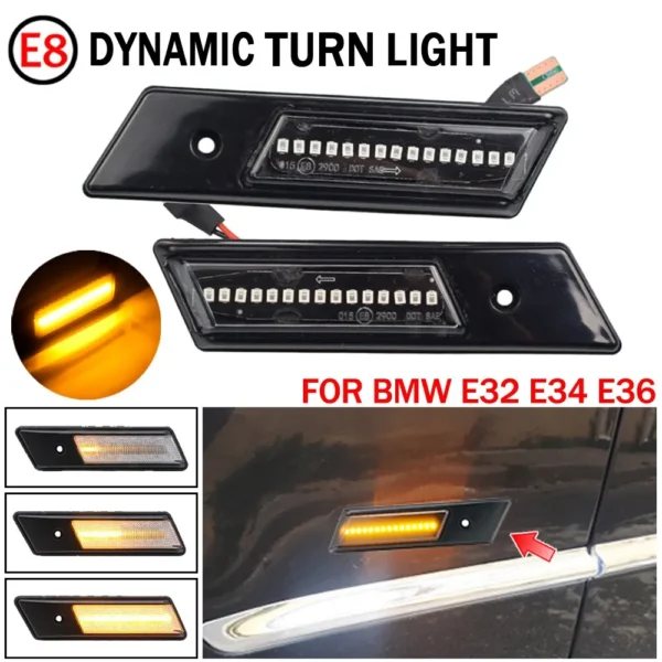 Klarglas LED blinkers E34 Bmw E36 E32