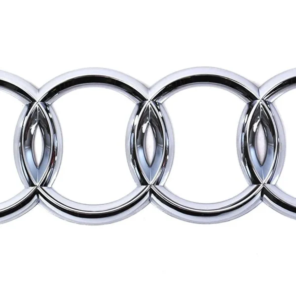 Krom Audi Ringar 200mm Emblem bak A6 Q2 Q3 Q5 Q8