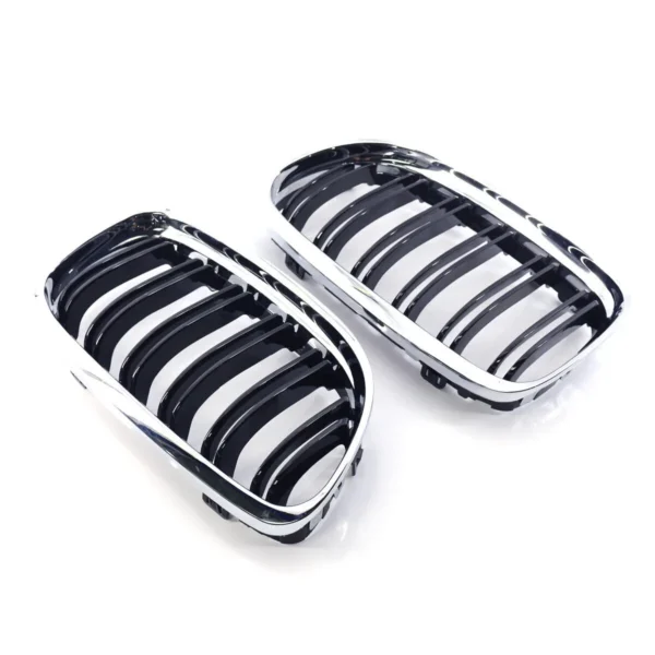 Krom M grill E90 E91 njurar 08-12 Face lift Dubbelribb