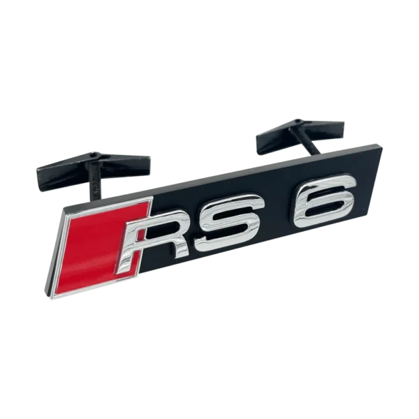 Krom emblem RS6 till grill motorkod