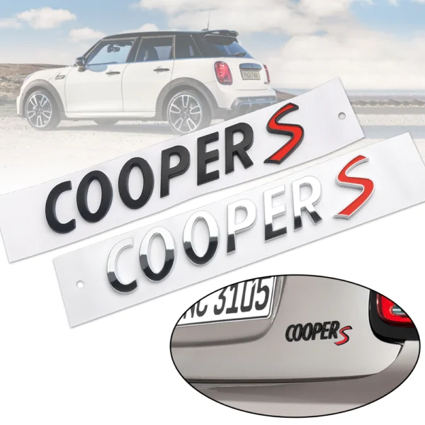 MINI COOPER S Modellbeteckning Emblem
