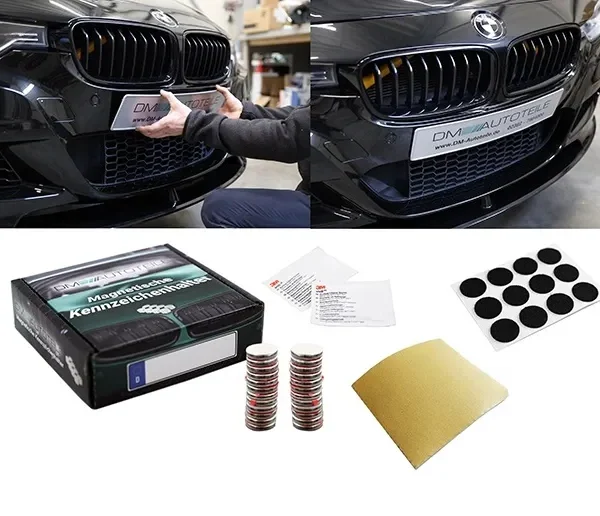 Magnetisk skylthållare 24 Pack för registreringsskyltar