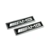 Svart Mercedes AMG emblem exteriör Interiör (2-Pack)