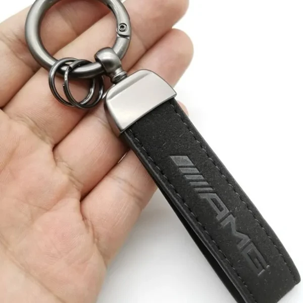 Mercedes Benz Amg Nyckelring Alcantara Svart