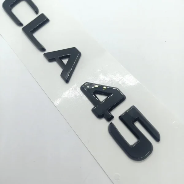 Mercedes-Benz CLA45 Emblem Svart Cla 45 modellbeteckning