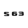 Mercedes-Benz S63 emblem Mattsvart modellbeteckning