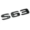 Mercedes-Benz S63 emblem blanksvart modellbeteckning