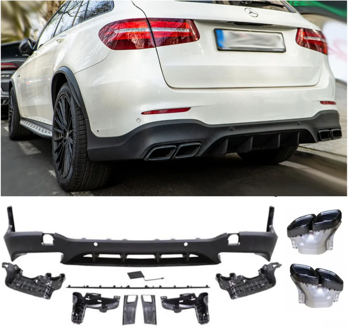 Mercedes-Benz diffuser Glc63 X253 SUV 15-22