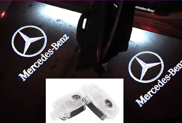 Mercedes-Benz logga dörrlampor W221 ledlampa 2-pack