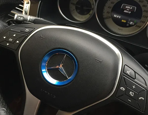 Mercedes-Benz ratt ring Blå 52mm