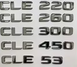 Mercedes CLE emblem Motorkod Svart & Krom