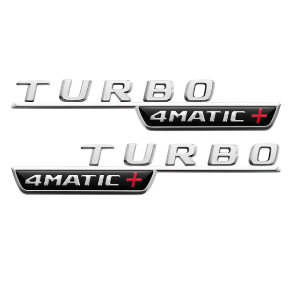 Mercedes Turbo 4matic+ Emblem 2-Pack