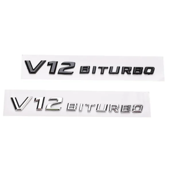 Mercedes V12 biturbo emblem 2-Pack