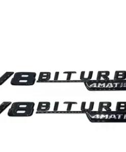 Mercedes V8 Biturbo 4MATIC+ emblem 2-Pack