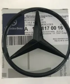 Mercedes stjärna baklucka W222 Blanksvart