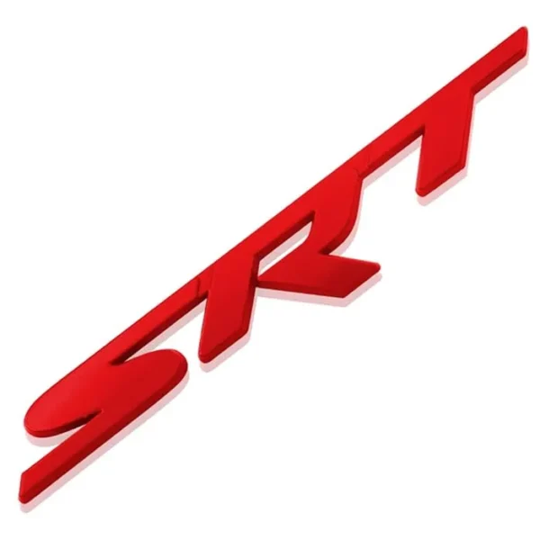 Röd Dodge SRT emblem Baklucka