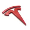 Röd Tesla emblem front lucka - Bild 2