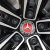 Röda navkåpor centrumkåpor Mercedes 4-Pack - Bild 2