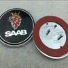 SAAB emblem i svart blå huv och baklucka - Bild 2
