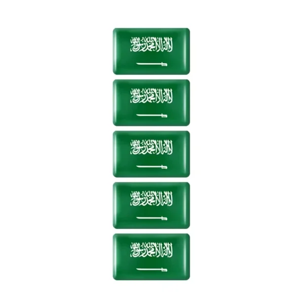 Saudiarabiens flagga Stickers 5-Pack