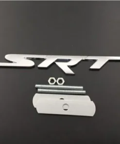 Silver Dodge SRT Grill emblem