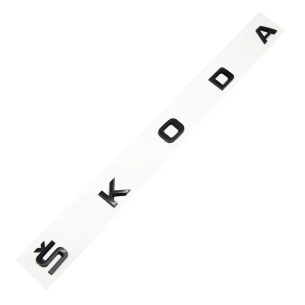 Skoda baklucka emblem blanksvart