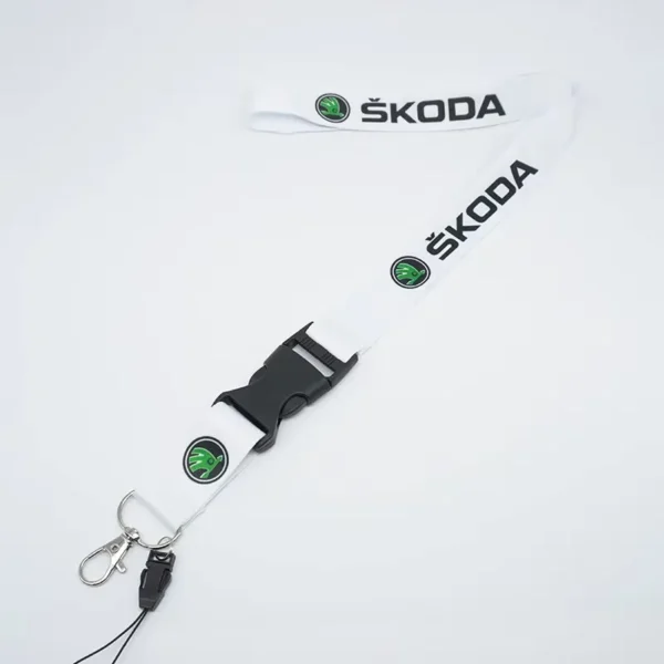 Skoda nyckelband Vit Nyckelhänge