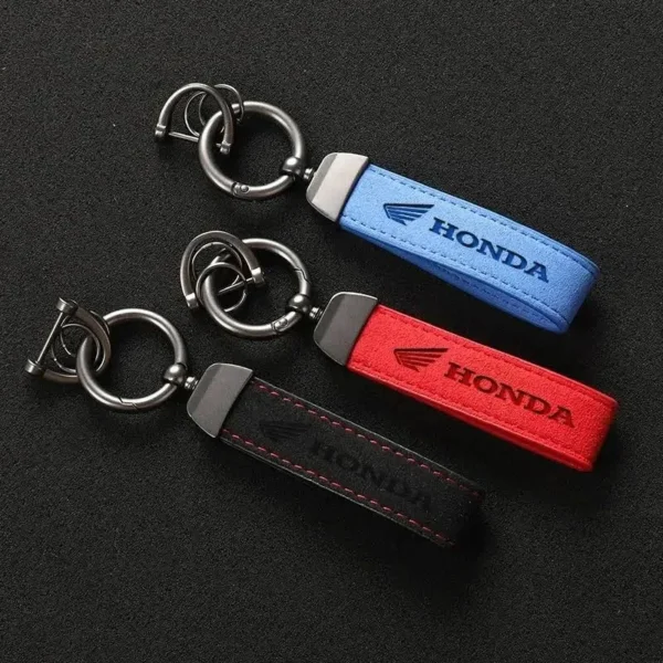 Snygga Honda Nyckelringar i Alcantara