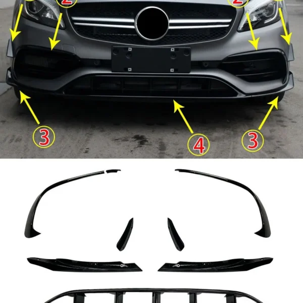 Spoiler Set Mercedes W176 Facelift 15+