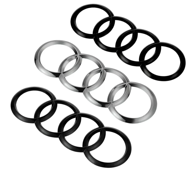 Svart Audi emblem Bak till A3 A4 S4 A5 S5 A6 S6 RS