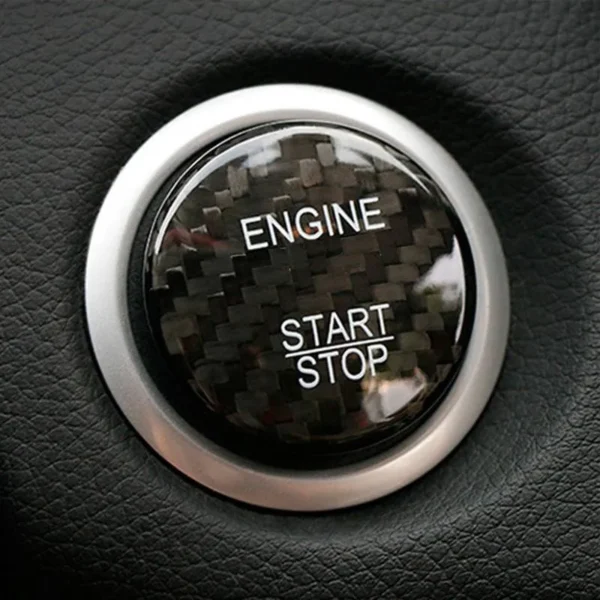 Mercedes start stop knap kolfiber