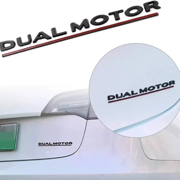 Tesla Dual motor emblem Fler färger